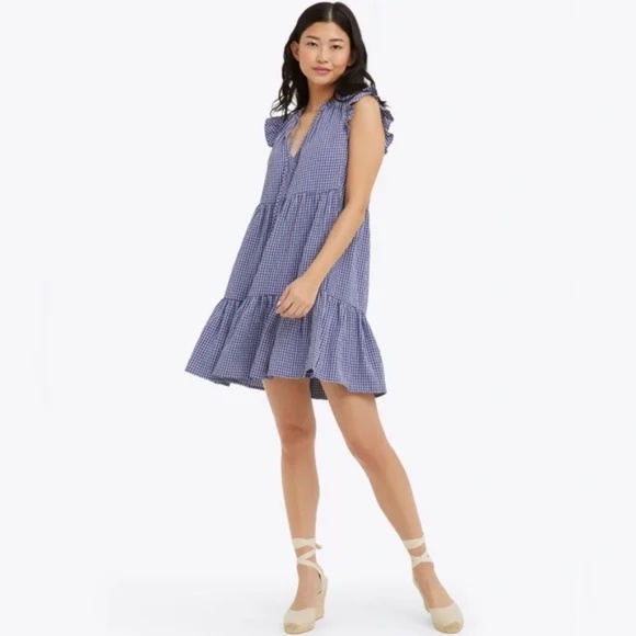 Draper James Connie Flutter Sleeve Gingham Dress size XXL - Picture 1 of 12